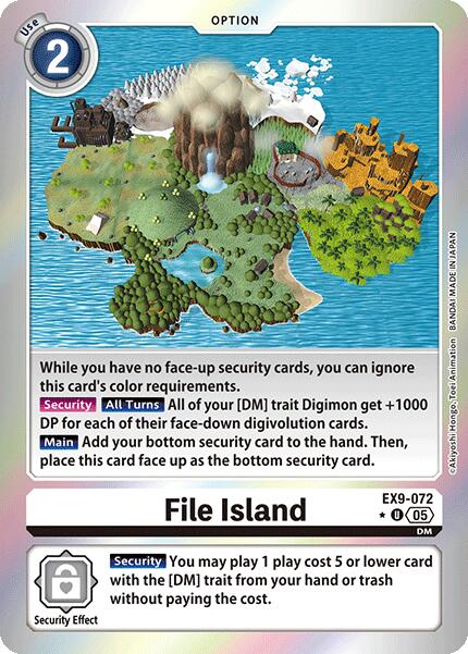 File Island [EX9-072] (Limited Foil) [Versus Monsters] | Total Play