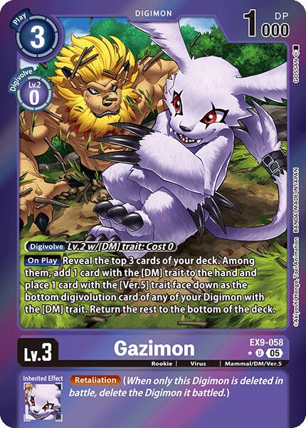 Gazimon [EX9-058] (Limited Foil) [Versus Monsters] | Total Play