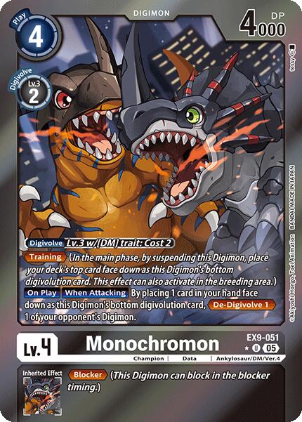 Monochromon [EX9-051] (Limited Foil) [Versus Monsters] | Total Play
