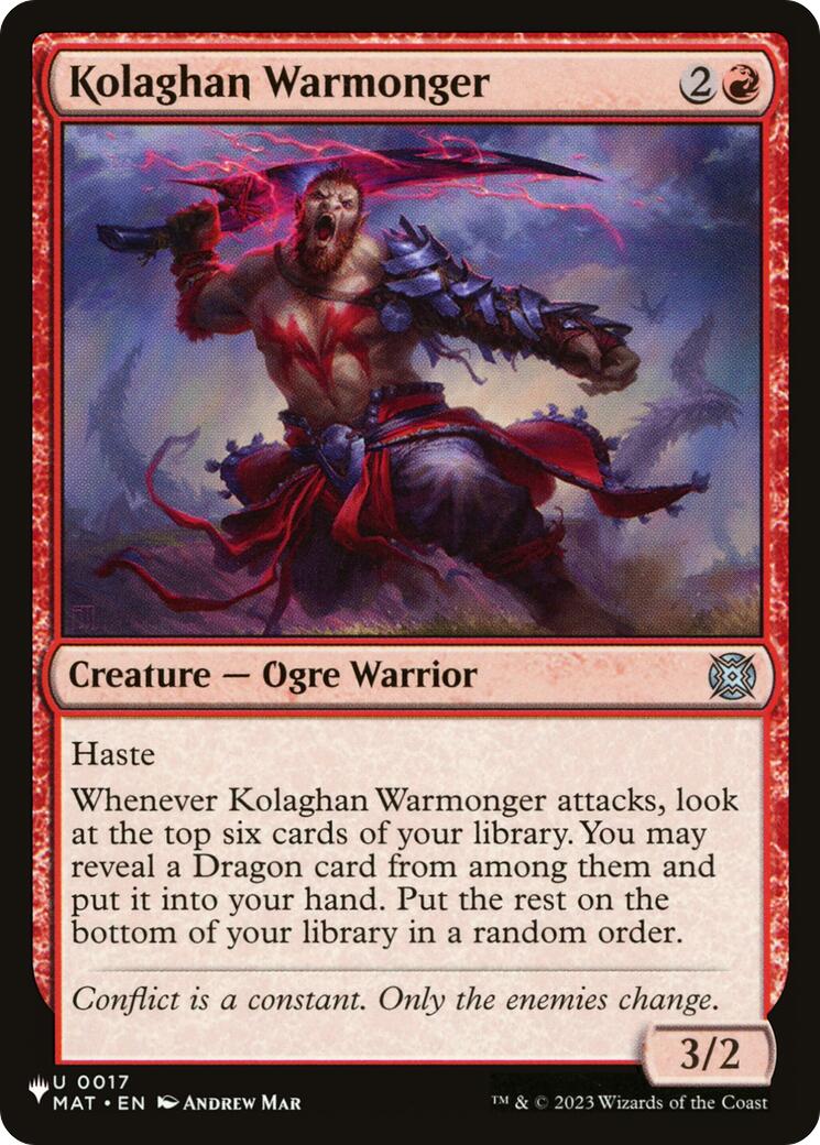 Kolaghan Warmonger [The List] | Total Play