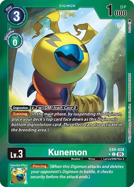 Kunemon [EX9-034] (Limited Foil) [Versus Monsters] | Total Play