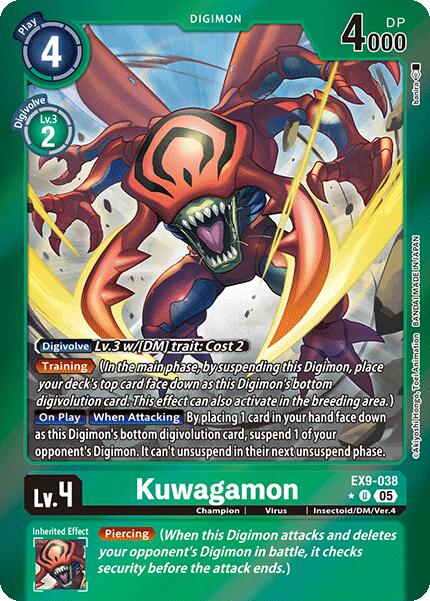 Kuwagamon [EX9-038] (Limited Foil) [Versus Monsters] | Total Play