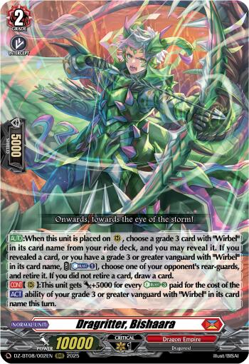 Dragritter, Bishaara (DZ-BT08/002EN) [DZ-BT08: Knights 0f Rebirth] | Total Play