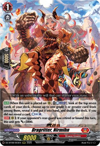 Dragritter, Nirmin (DZ-BT08/003EN) [DZ-BT08: Knights 0f Rebirth] | Total Play