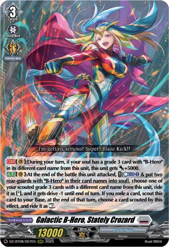 Galatic B-Hero, Stately Crozard (DZ-BT08/007EN) [DZ-BT08: Knights 0f Rebirth] | Total Play