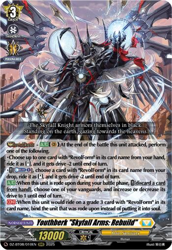 Youthberk "Skyfall Arms: Rebuild" (DZ-BT08/010EN) [DZ-BT08: Knights 0f Rebirth] | Total Play
