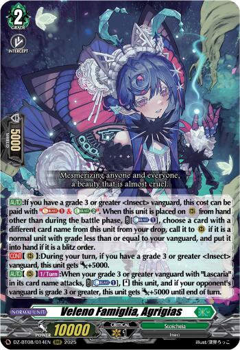 Veleno Famiglia, Agrigias (DZ-BT08/014EN) [DZ-BT08: Knights 0f Rebirth] | Total Play