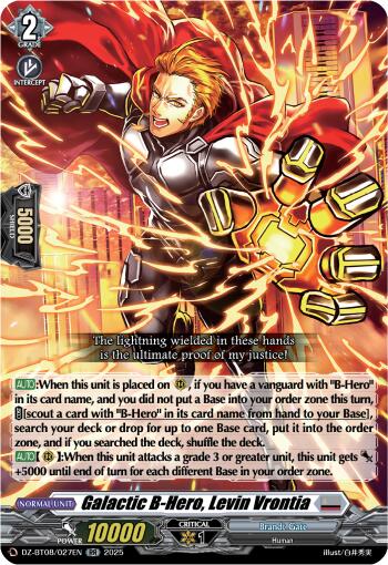 Galatic B-Hero, Levin Vrontia (DZ-BT08/027EN) [DZ-BT08: Knights 0f Rebirth] | Total Play