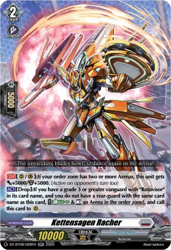 Kettensagen Racher (DZ-BT08/028EN) [DZ-BT08: Knights 0f Rebirth] | Total Play