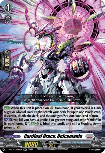 Cardinal Draco, Decalcomanis (DZ-BT08/030EN) [DZ-BT08: Knights 0f Rebirth] | Total Play