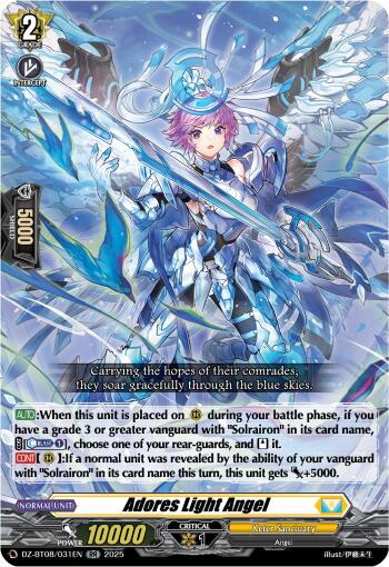 Adore Slight Angel (DZ-BT08/031EN) [DZ-BT08: Knights 0f Rebirth] | Total Play