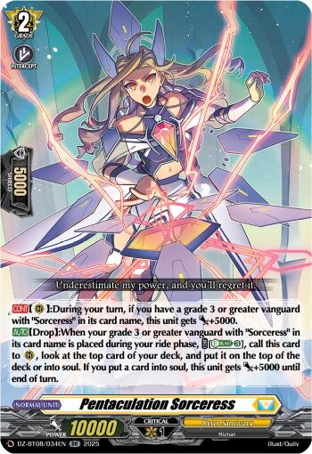Pentaculation Sorceress (DZ-BT08/034EN) [Knights 0f Rebirth] | Total Play