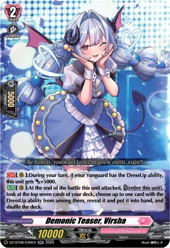 Demonic Teaser, Virsha (DZ-BT08/040EN) [DZ-BT08: Knights 0f Rebirth] | Total Play