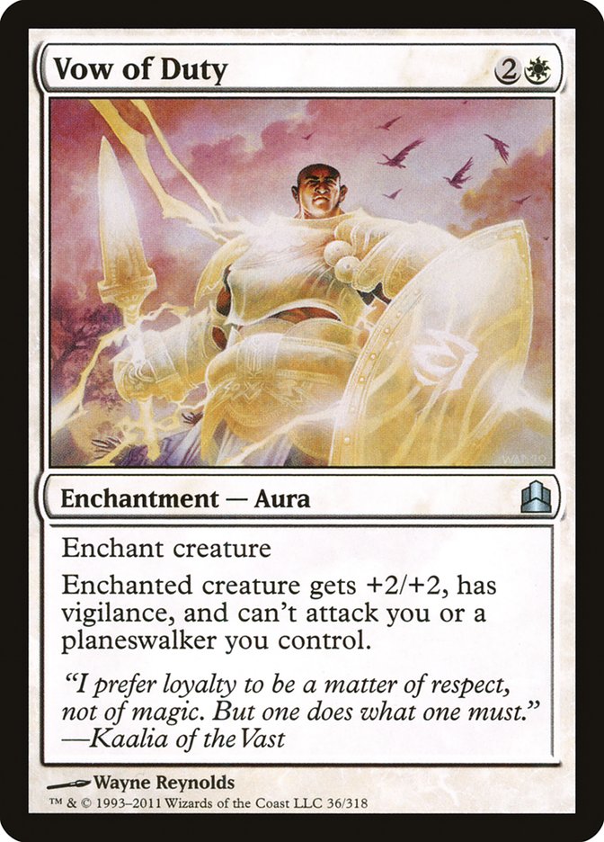 Vow of Duty [Commander 2011] | Total Play