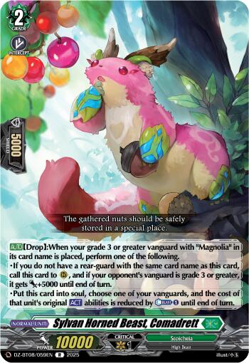 Sylvan Horned Beast, Comadrett (DZ-BT08/059EN) [DZ-BT08: Knights 0f Rebirth] | Total Play