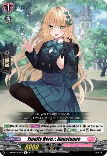 It's Finally Here~ Konstunne (DZ-BT08/065EN) [DZ-BT08: Knights 0f Rebirth] | Total Play