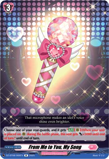 From Me to You, My Song (DZ-BT08/066EN) [DZ-BT08: Knights 0f Rebirth] | Total Play