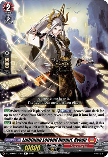 Lightning Legend Hermit, Ryodo (DZ-BT08/070EN) [DZ-BT08: Knights 0f Rebirth] | Total Play