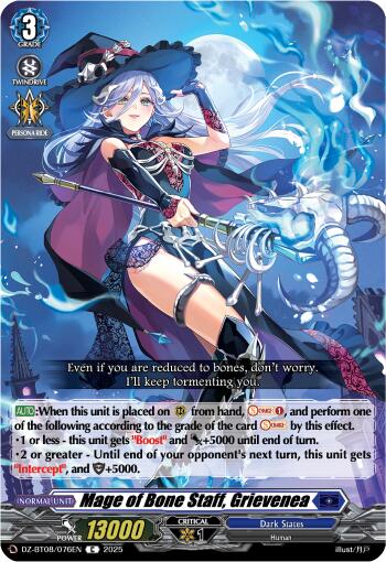 Mage of Bone Staff, Grievenea (DZ-BT08/076EN) [Knights 0f Rebirth] | Total Play