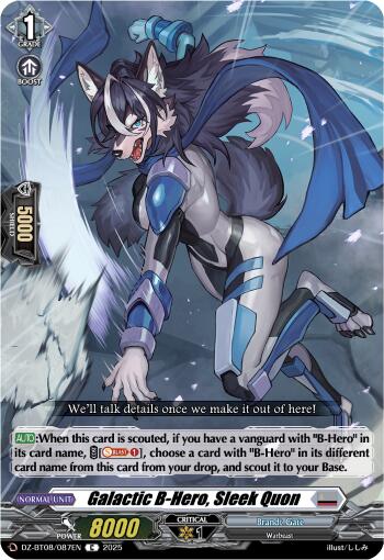 Galatic B-Hero, Sleek Quon (DZ-BT08/087EN) [DZ-BT08: Knights 0f Rebirth] | Total Play