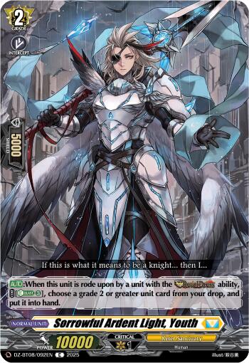 Sorrowful Ardent Light, Youth (DZ-BT08/092EN) [DZ-BT08: Knights 0f Rebirth] | Total Play