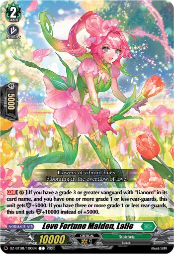 Love Fortune Maiden, Lalie (DZ-BT08/100EN) [Knights 0f Rebirth] | Total Play