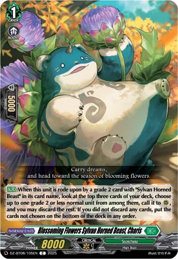 Sylvan Horned Beast of Blossoming Flowers, Charis (DZ-BT08/105EN) [DZ-BT08: Knights 0f Rebirth] | Total Play