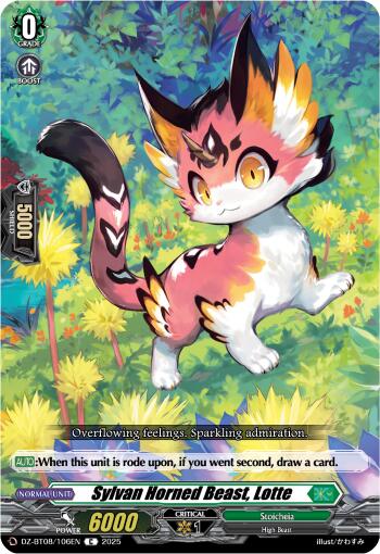 Sylvan Horned Beast, Lotte (DZ-BT08/106EN) [DZ-BT08: Knights 0f Rebirth] | Total Play