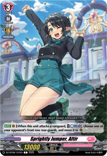 Sprightly Jumper, Aftir (DZ-BT08/107EN) [DZ-BT08: Knights 0f Rebirth] | Total Play