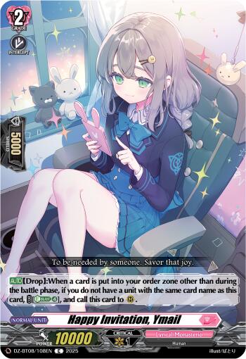 Happy Invitation, Email (DZ-BT08/108EN) [Knights 0f Rebirth] | Total Play