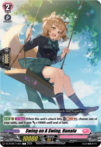 Swing on a Swing, Runalu (DZ-BT08/110EN) [Knights 0f Rebirth] | Total Play