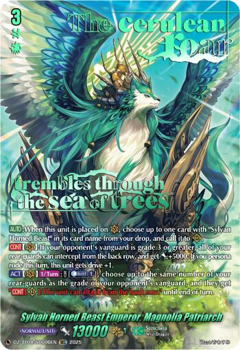 Sylvan Horned Beast Emperor, Magnolia Patriach (DZ-BT08/SEC06EN) [DZ-BT08: Knights 0f Rebirth] | Total Play