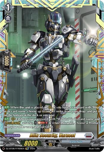 Blitz Security, Varnest (DZ-BT08/FFR09EN) [DZ-BT08: Knights 0f Rebirth] | Total Play