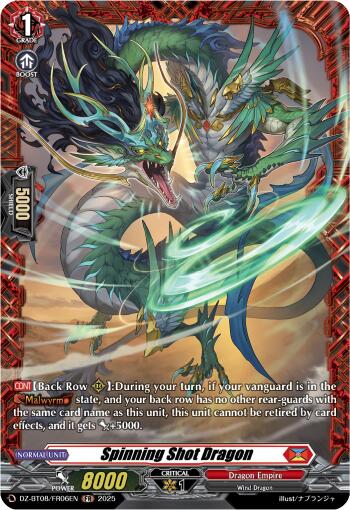 Spinning Shot Dragon (DZ-BT08/FR06EN) [DZ-BT08: Knights 0f Rebirth] | Total Play