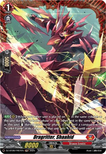 Dragritter, Shahid (DZ-BT08/FR07EN) [DZ-BT08: Knights 0f Rebirth] | Total Play