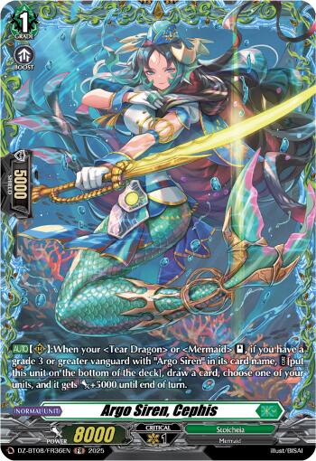 Argo Siren, Cephis (DZ-BT08/FR36EN) [DZ-BT08: Knights 0f Rebirth] | Total Play