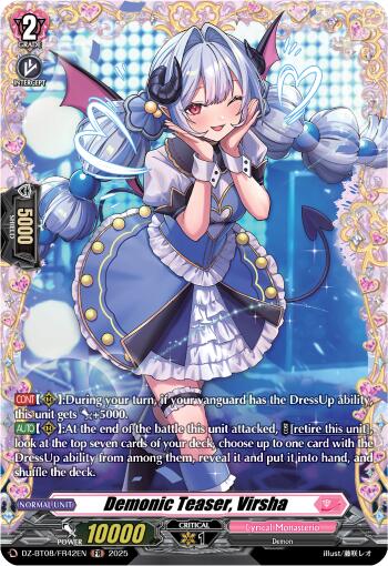 Demonic Teaser, Virsha (DZ-BT08/FR42EN) [DZ-BT08: Knights 0f Rebirth] | Total Play