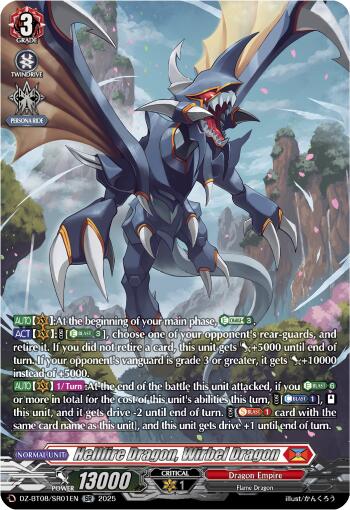 Hellfire Dragon, Wirbel Dragon (DZ-BT08/SR01EN) [DZ-BT08: Knights 0f Rebirth] | Total Play