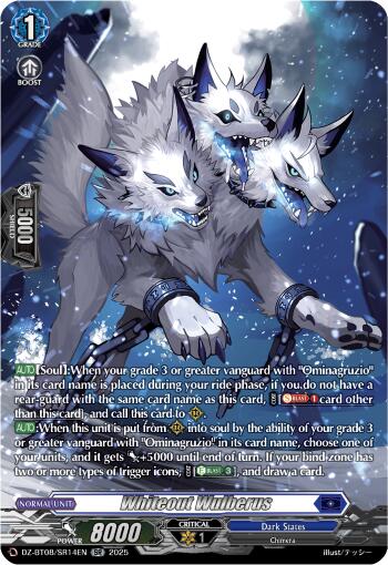 Whiteout Wolfberus (DZ-BT08/SR14EN) [Knights 0f Rebirth] | Total Play