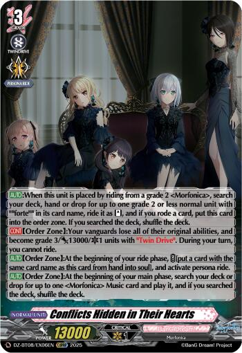 Conflicts Hidden in Their Hearts (EXRRR) (DZ-BT08/EX06EN) [DZ-BT08: Knights 0f Rebirth] | Total Play