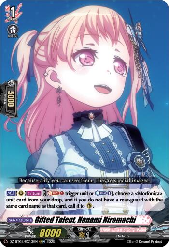Gifted Talent, Nanami Hiromachi (DZ-BT08/EX13EN) [DZ-BT08: Knights 0f Rebirth] | Total Play