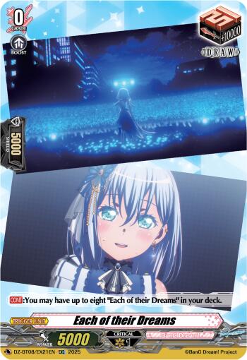 Each of their Dreams (DZ-BT08/EX21EN) [DZ-BT08: Knights 0f Rebirth] | Total Play