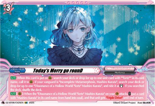 Today's Merry go rounD (DZ-BT08/EX25EN) [DZ-BT08: Knights 0f Rebirth] | Total Play