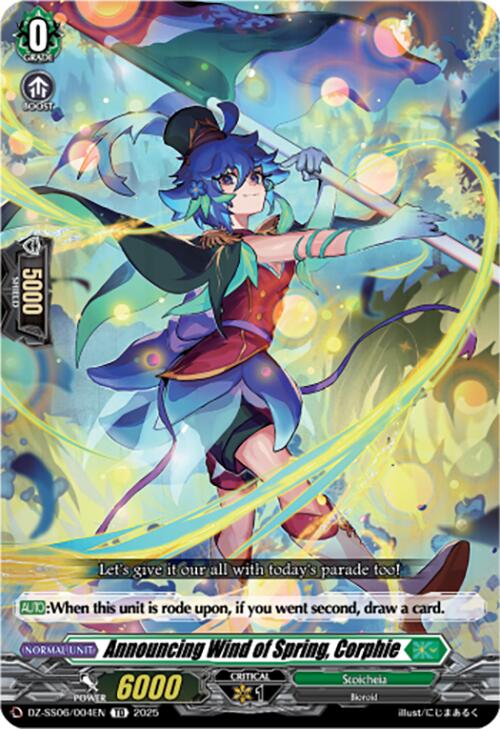 Announcing Wind of Spring, Corphie (DZ-SS06/004EN) [DZ-SS06: Master Deckset -Urara Haneyama-] | Total Play