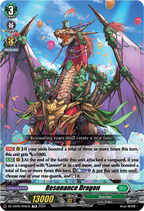 Resonance Dragon (DZ-SS06/006EN) [DZ-SS06: Master Deckset -Urara Haneyama-] | Total Play