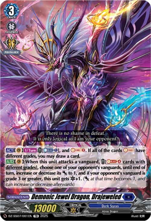 Demonic Jewel Dragon, Drajeweled (DZ-SS07/001EN) [DZ-SS07: Master Deckset -Michiru Hazama-] | Total Play