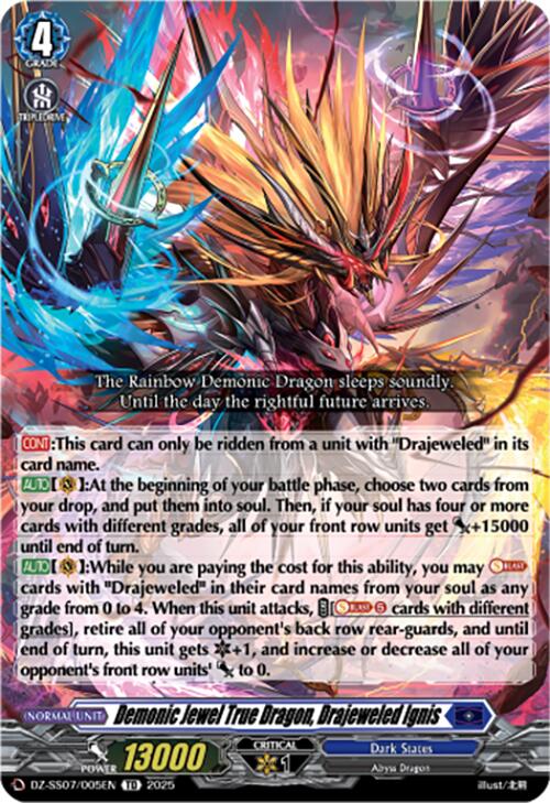 Demonic Jewel True Dragon, Drajeweled Ignis (DZ-SS07/005EN) [DZ-SS07: Master Deckset -Michiru Hazama-] | Total Play