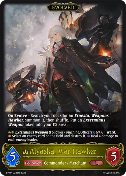 Alyaska, War Hawker (Evolved) (BP10-022EN) [Gods of the Arcana] | Total Play
