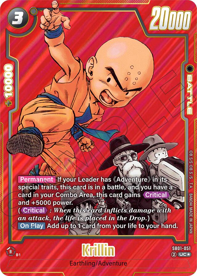 Krillin (SB01-051) (Alternate Art) [Manga Booster 01] | Total Play