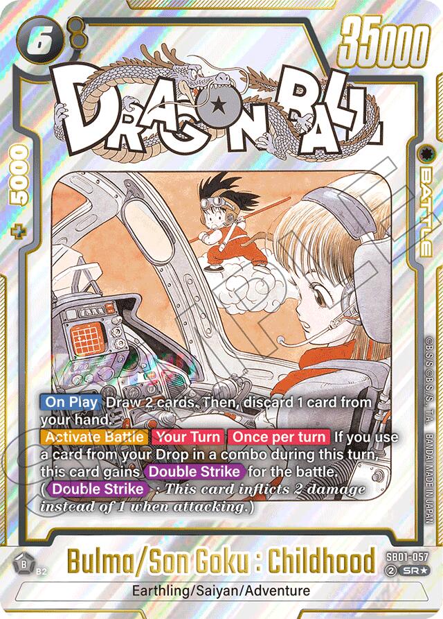 Bulma/Son Goku : Childhood (Alternate Art) [Manga Booster 01] | Total Play